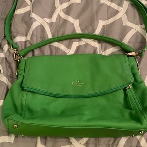 Kate spade green leather bag